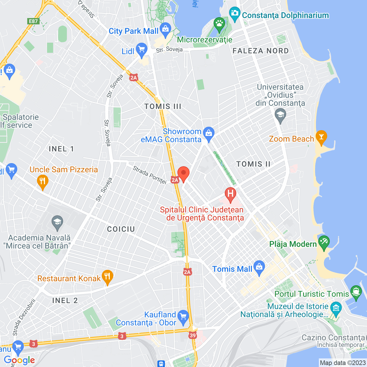 Poza harta streetview, zoom 14, adresa Constanta, str. Poporului, nr. 38C, , judetul