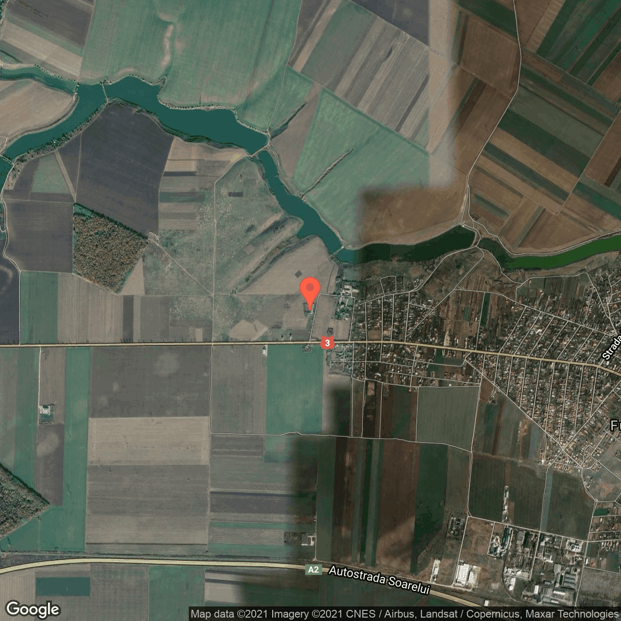 Poza harta hybrid, zoom 14, adresa Fundulea, judetul Calarasi