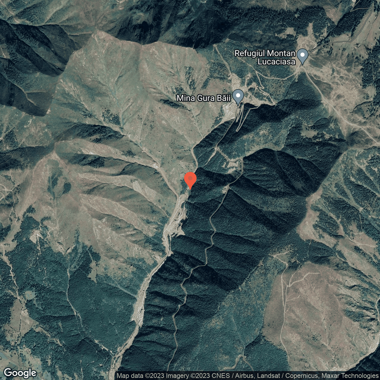 Poza harta hybrid, zoom 14, adresa Baile Borsa, , judetul