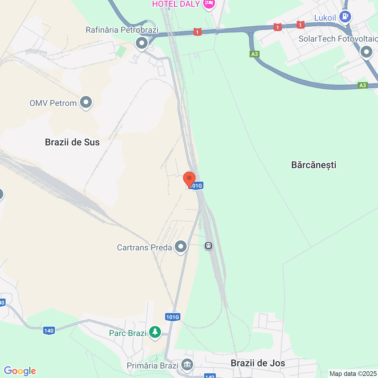 Poza harta streetview, zoom 14, adresa Brazii de Sus, str Trandafirilor nr. 49A, jud Prahova, , judetul