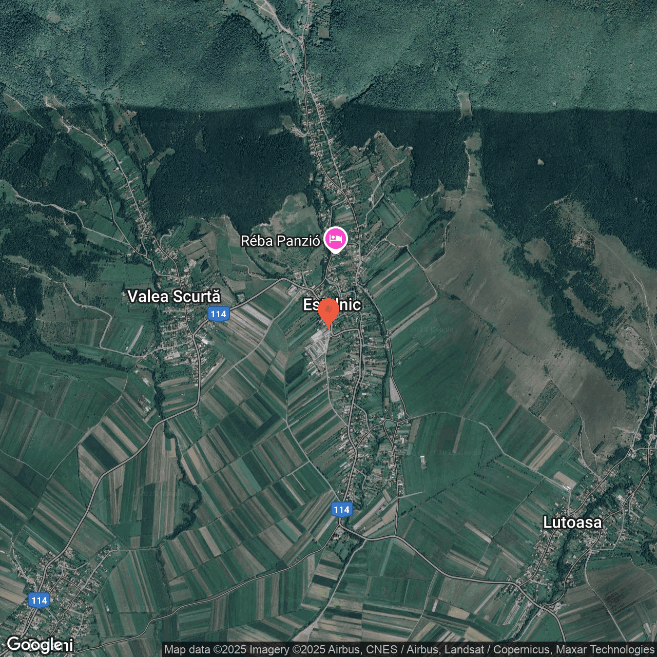 Poza harta hybrid, zoom 14, adresa Estelnic, nr. 175 Covasna, , judetul