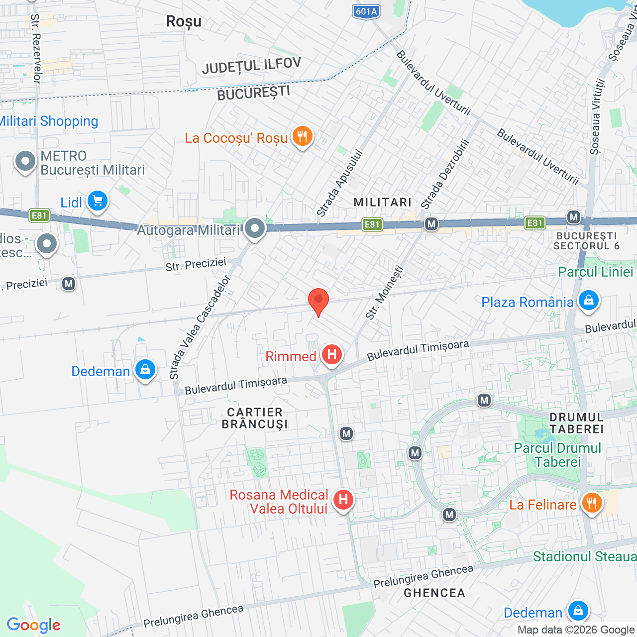 Poza harta streetview, zoom 14, adresa Bucuresti, Str. Valea Lunga nr. 49, , judetul