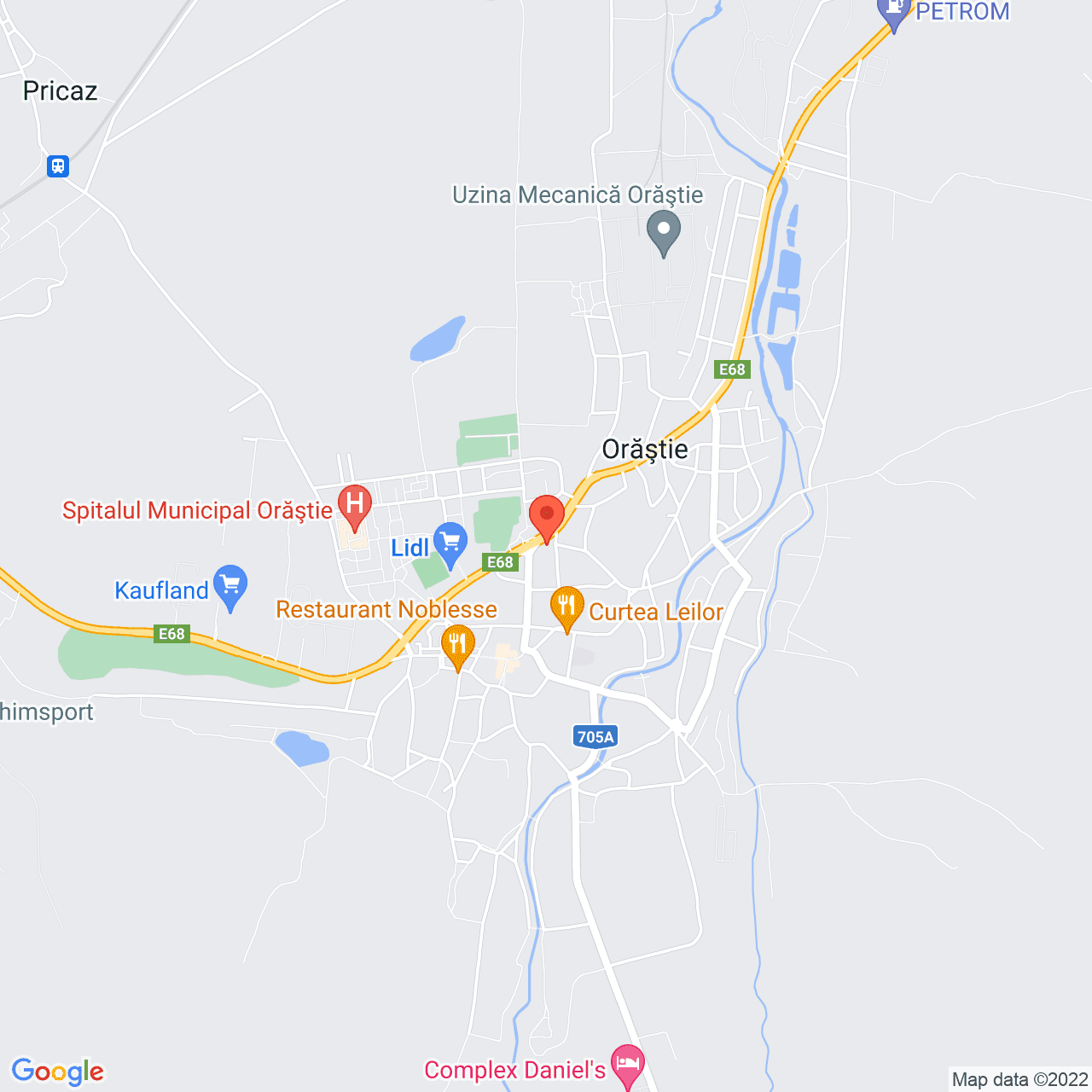 Poza harta streetview, zoom 14, adresa Orastie, judetul Hunedoara