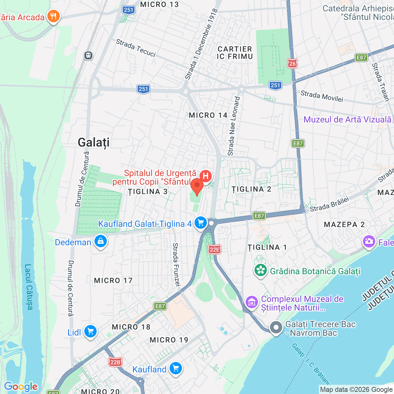 Poza harta streetview, zoom 14, adresa Galati, strada Anghel Saligny, nr. 82, , judetul