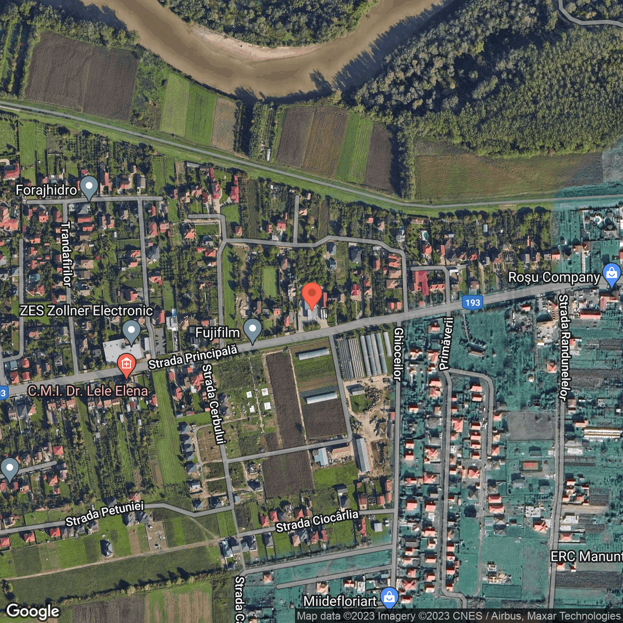 Poza harta hybrid, zoom 16, adresa Strada Principala Paulesti, , judetul