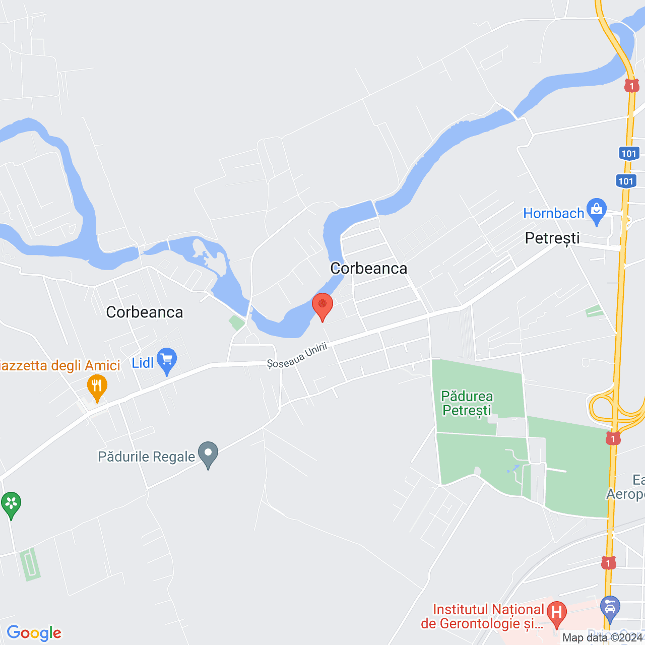 Poza harta streetview, zoom 14, adresa Corbeanca, Intrarea Statia de Epurare, Nr.1, , judetul