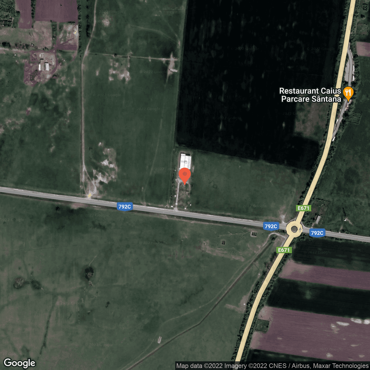 Poza harta hybrid, zoom 16, adresa Simand, Simand, judetul Arad