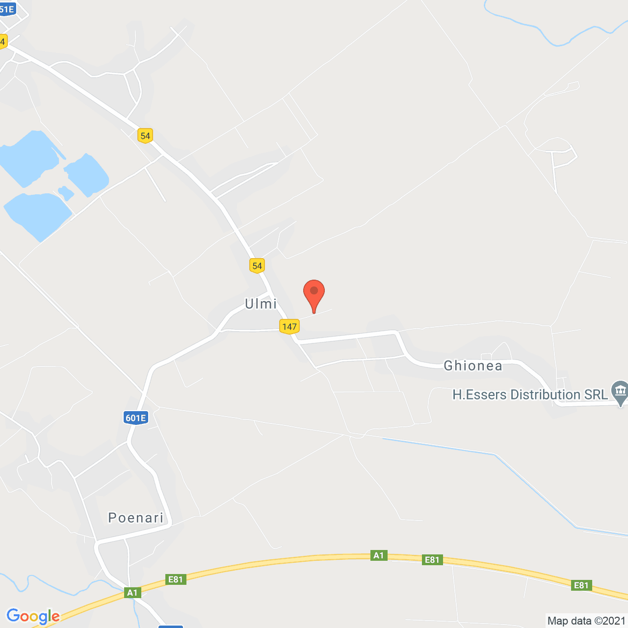 Poza harta streetview, zoom 14, adresa Ulmi, Ulmi, judetul Ilfov