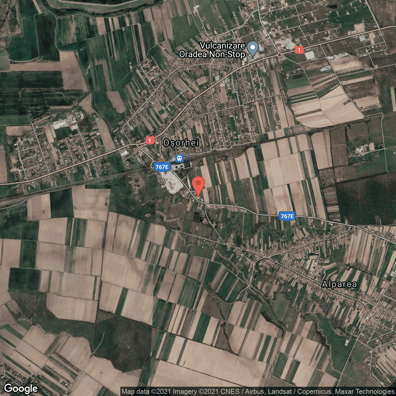 Poza harta hybrid, zoom 14, adresa Osorhei, Osorhei, judetul Bihor