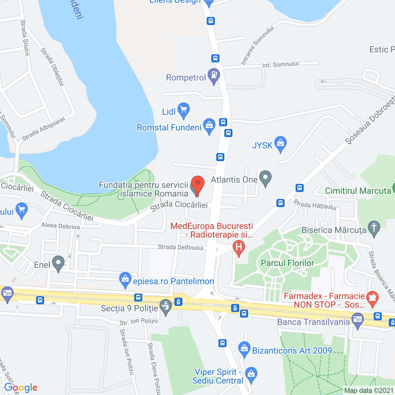 Poza harta streetview, zoom 16, adresa Ciocarliei nr 109, Bucuresti, judetul Bucuresti Ilfov