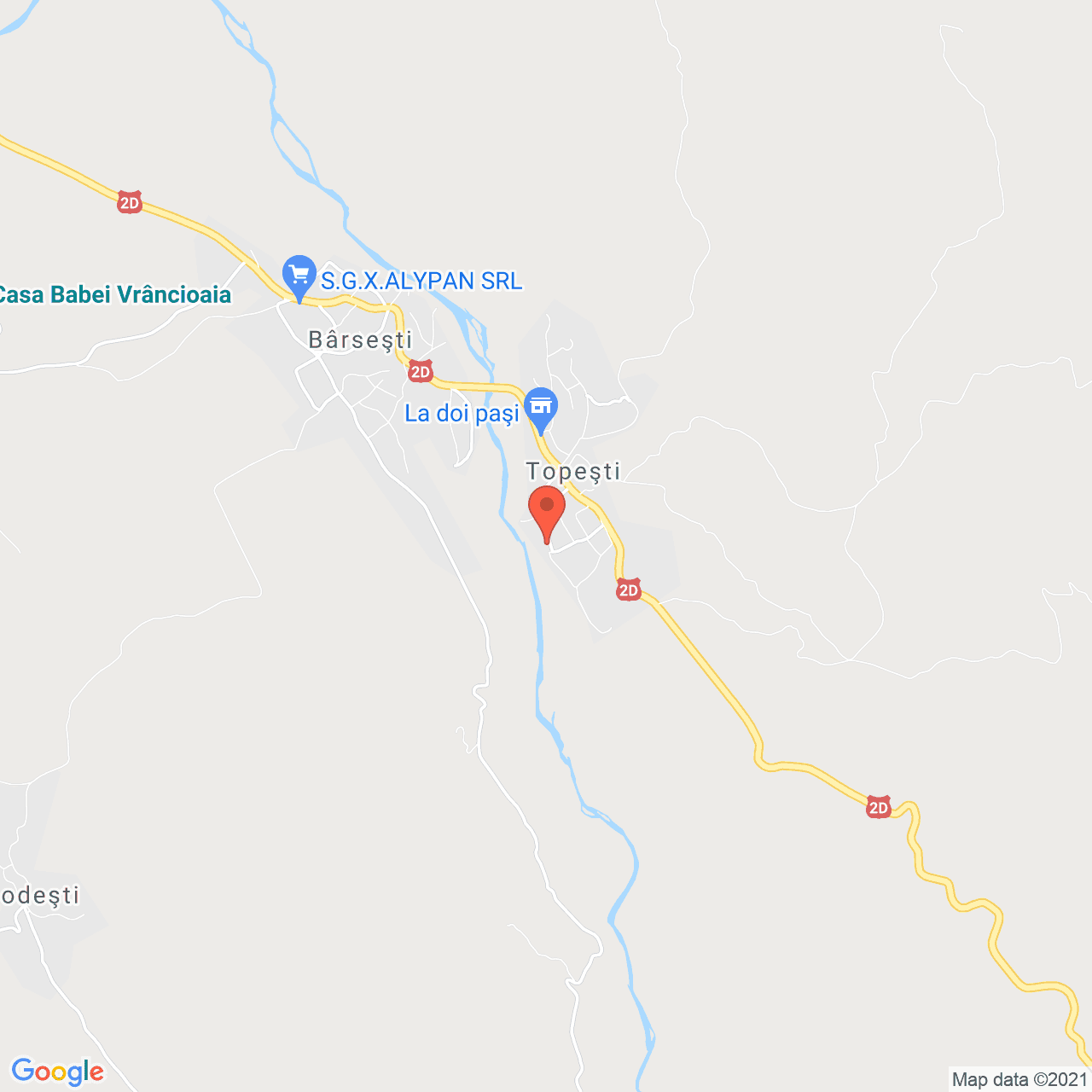 Poza harta streetview, zoom 14, adresa Topeşti, Barsesti, judetul Vrancea