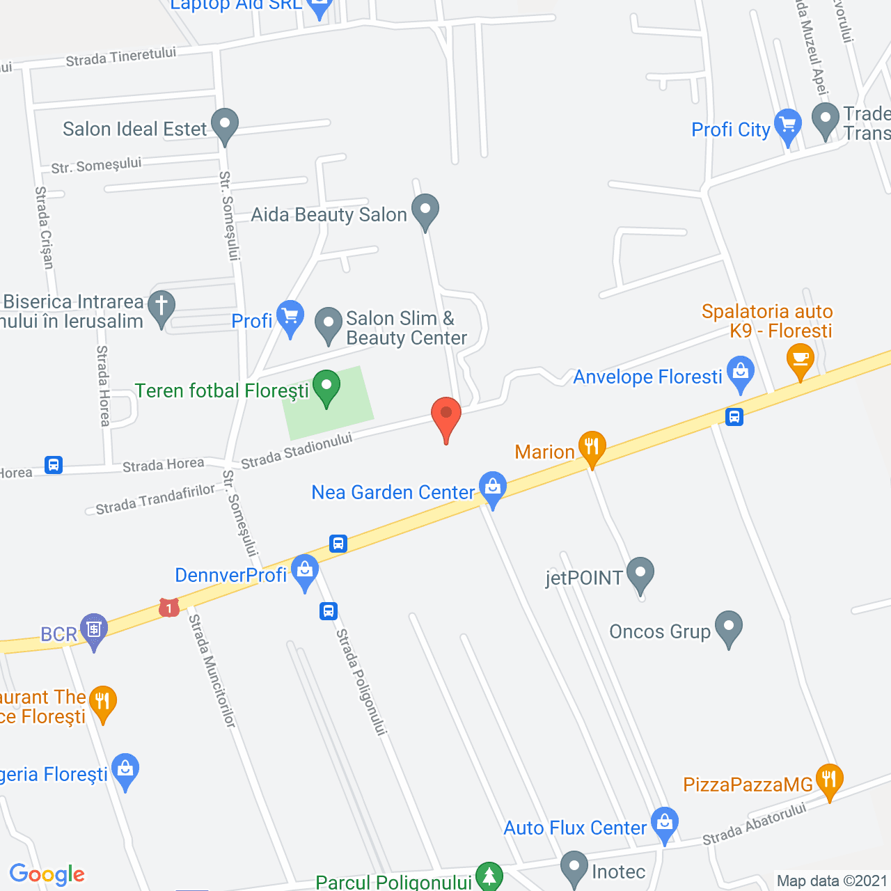 Poza harta streetview, zoom 16, adresa Avram Iancu 329, Floresti, judetul Cluj