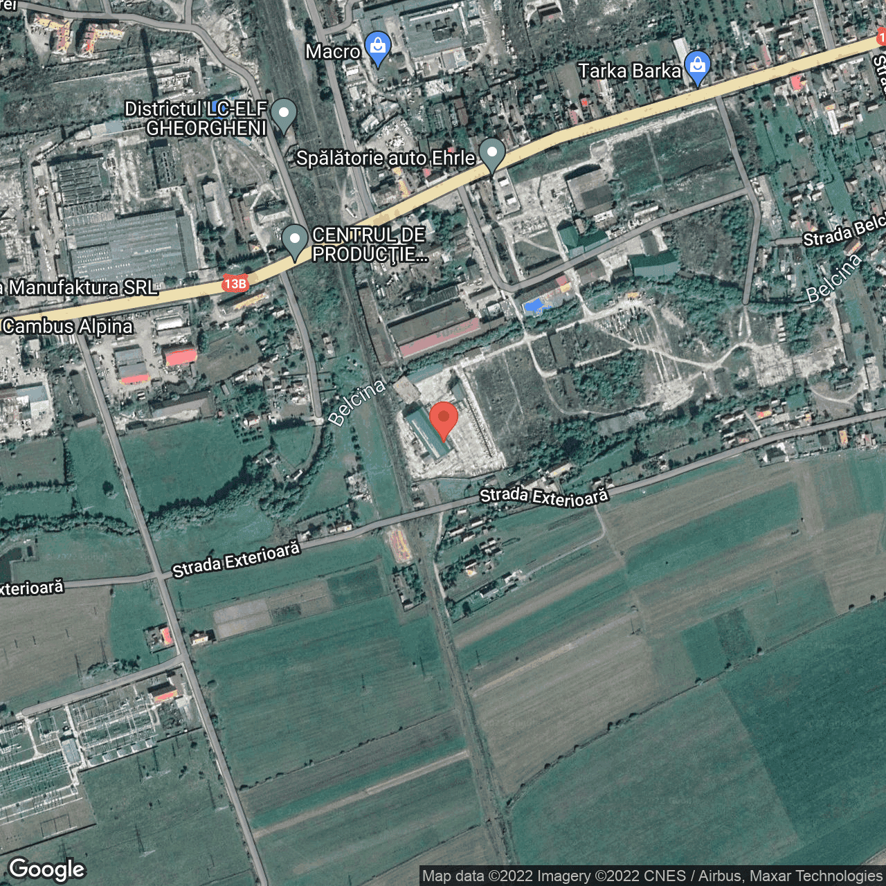 Poza harta hybrid, zoom 16, adresa Gheorgheni, judetul Harghita