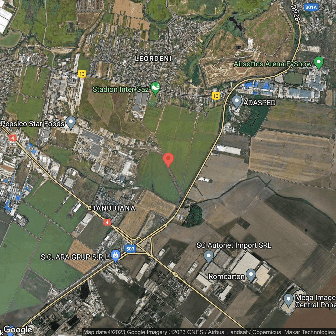 Poza harta hybrid, zoom 14, adresa Popesti Leordeni, , judetul