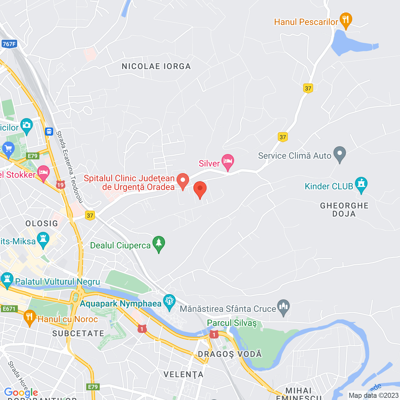 Poza harta streetview, zoom 14, adresa Oradea, str. Gheorghe Doja, f.n, , judetul