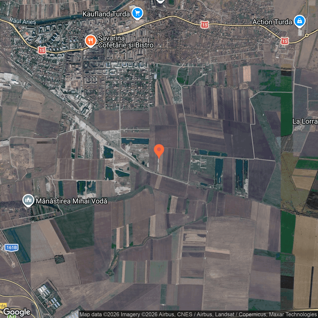 Poza harta hybrid, zoom 14, adresa Turda judet Cluj, , judetul