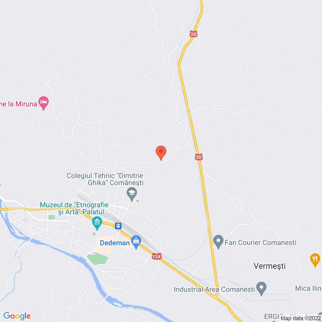 Poza harta streetview, zoom 14, adresa Str Unirii, Comanesti, judetul Bacau