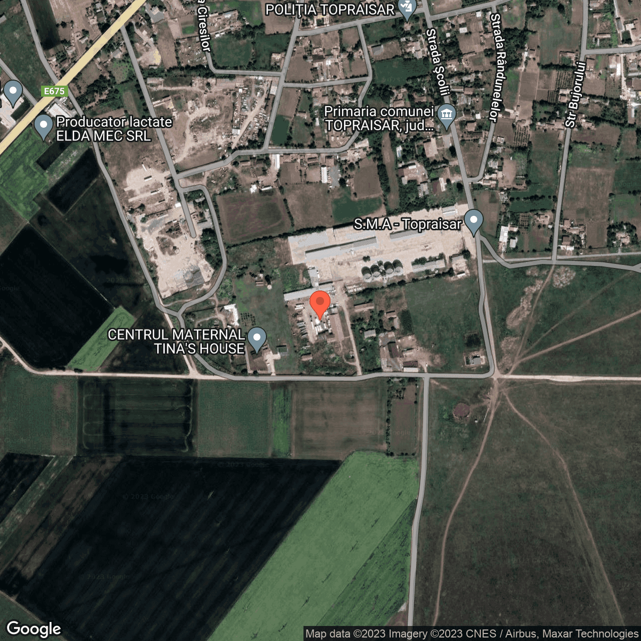 Poza harta hybrid, zoom 16, adresa TOPRAISAR STR.SCOLII NR.3, , judetul