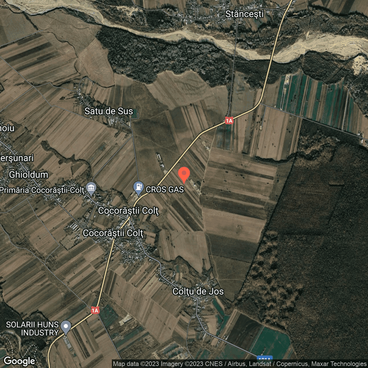 Poza harta hybrid, zoom 14, adresa Cocorasti Colt, , judetul