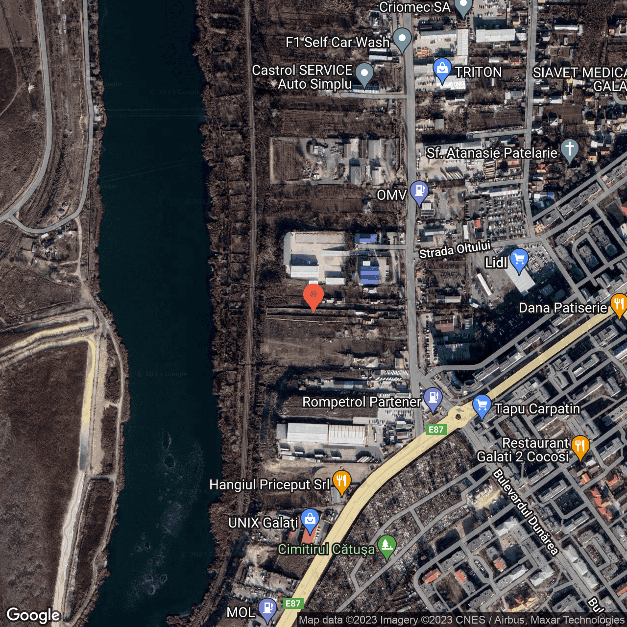 Poza harta hybrid, zoom 16, adresa Drumul de Centură 242 Galați, , judetul