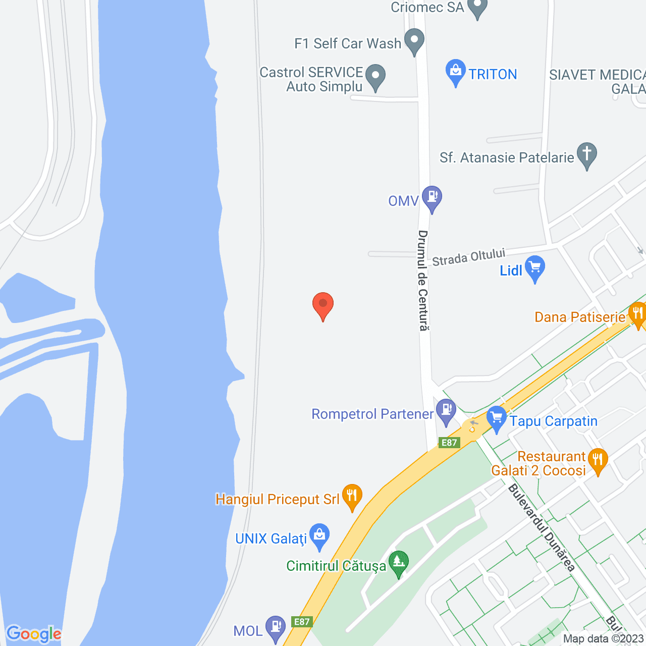 Poza harta streetview, zoom 16, adresa Drumul de Centură 242 Galați, , judetul