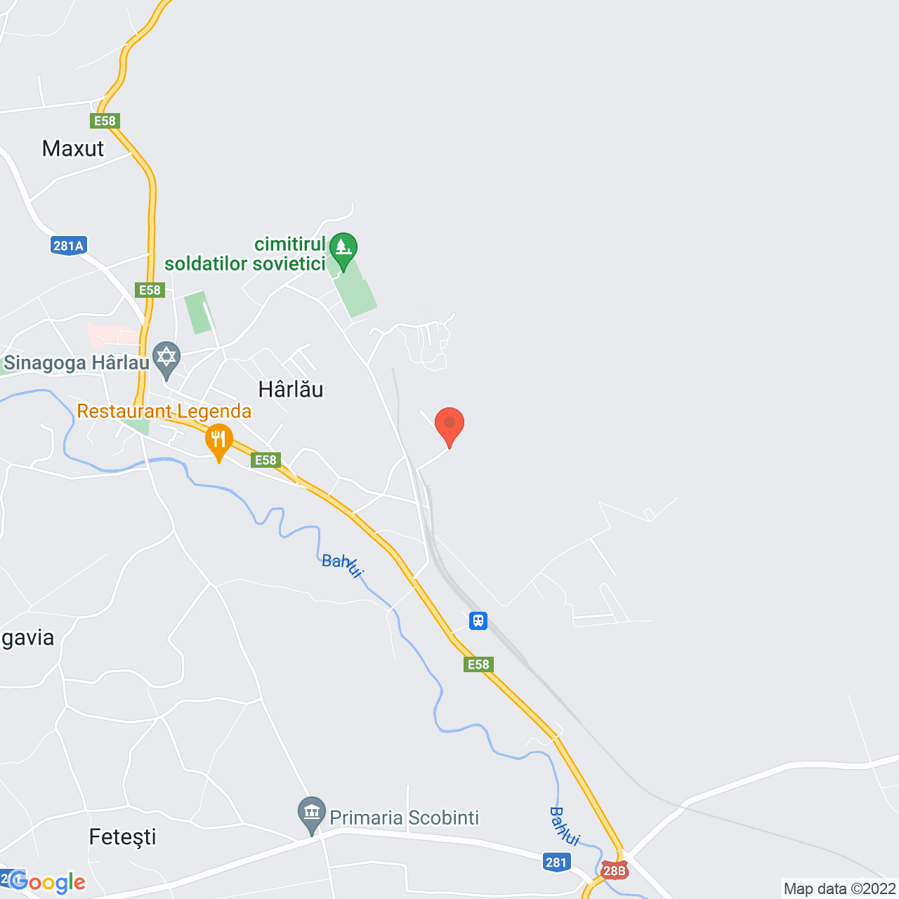 Poza harta streetview, zoom 14, adresa Viilor 13, Harlau, judetul Iasi