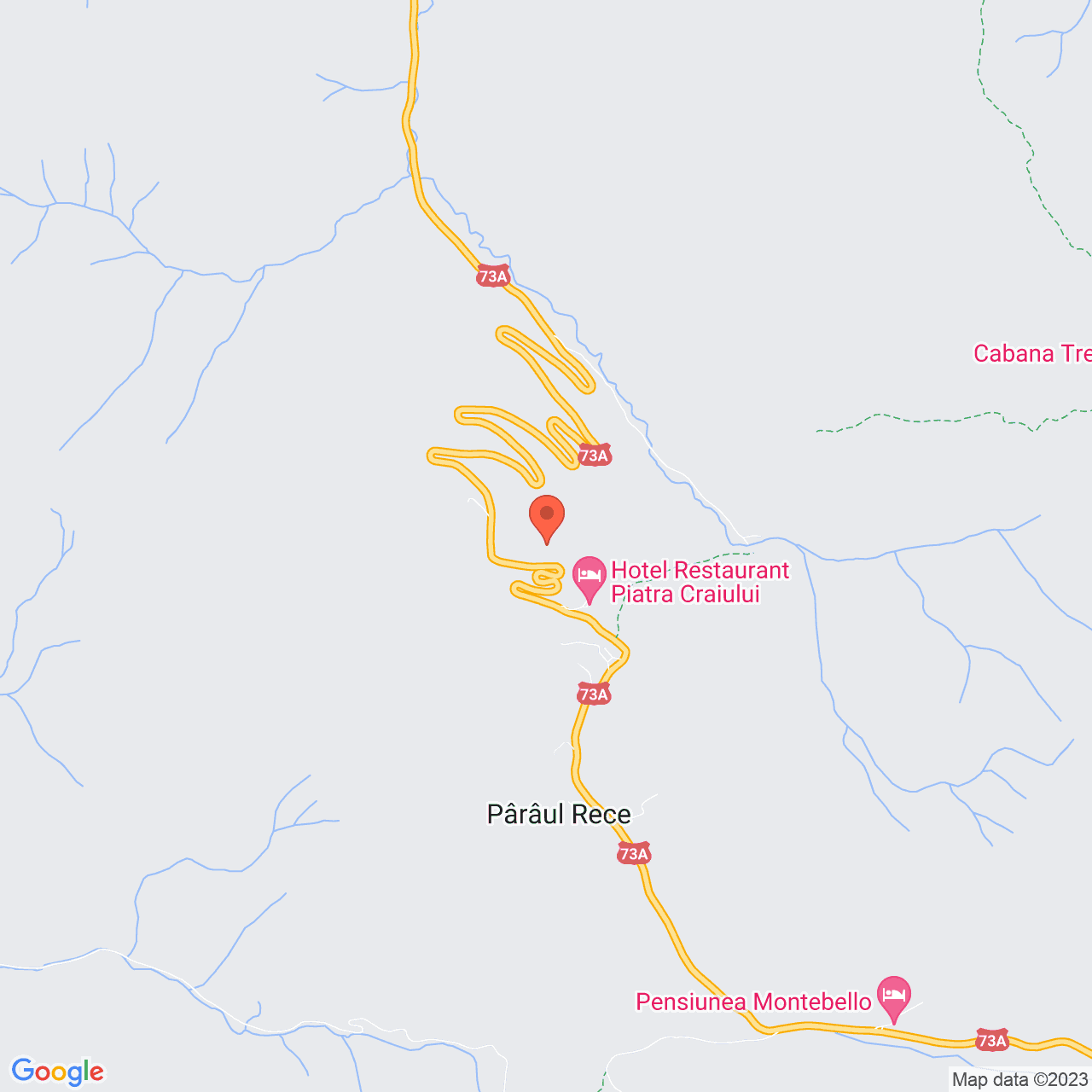 Poza harta streetview, zoom 14, adresa Paraul Rece, Predeal, , judetul