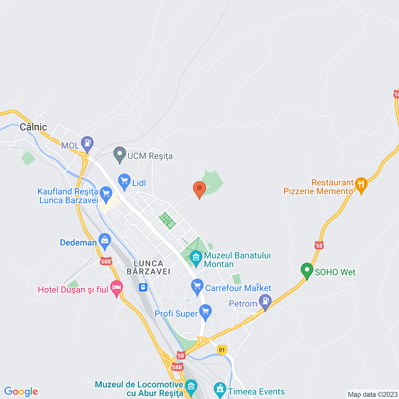 Poza harta streetview, zoom 14, adresa Reșița, , judetul