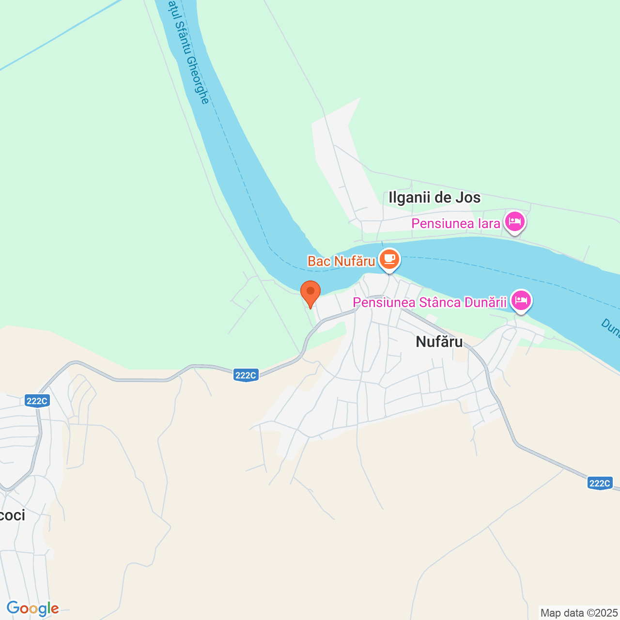 Poza harta streetview, zoom 14, adresa Nufaru Tulcea, , judetul