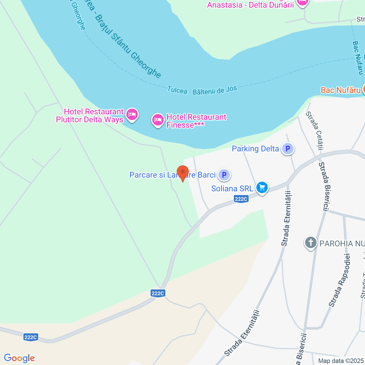 Poza harta streetview, zoom 16, adresa Nufaru Tulcea, , judetul