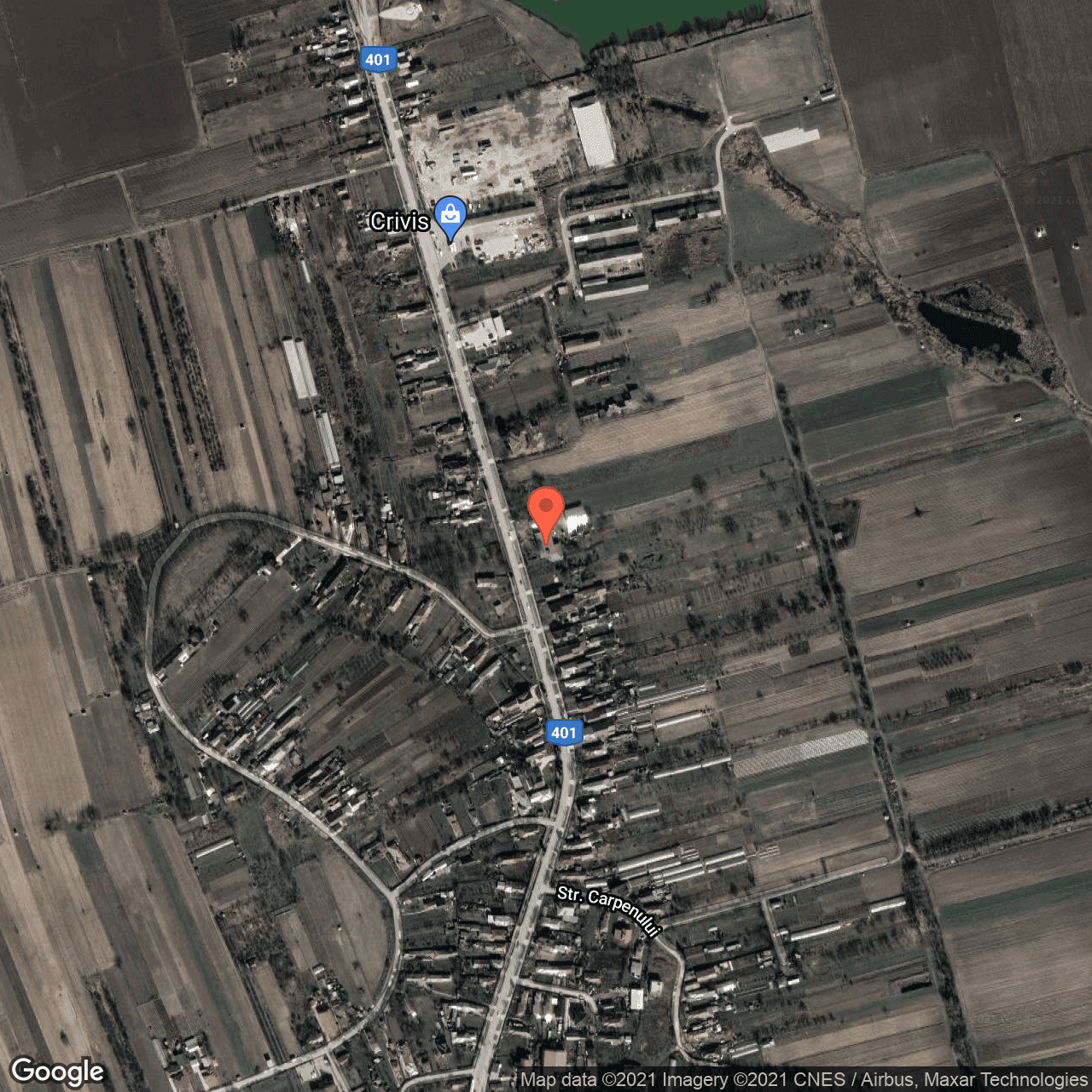 Poza harta hybrid, zoom 16, adresa Hotarele, judetul Giurgiu