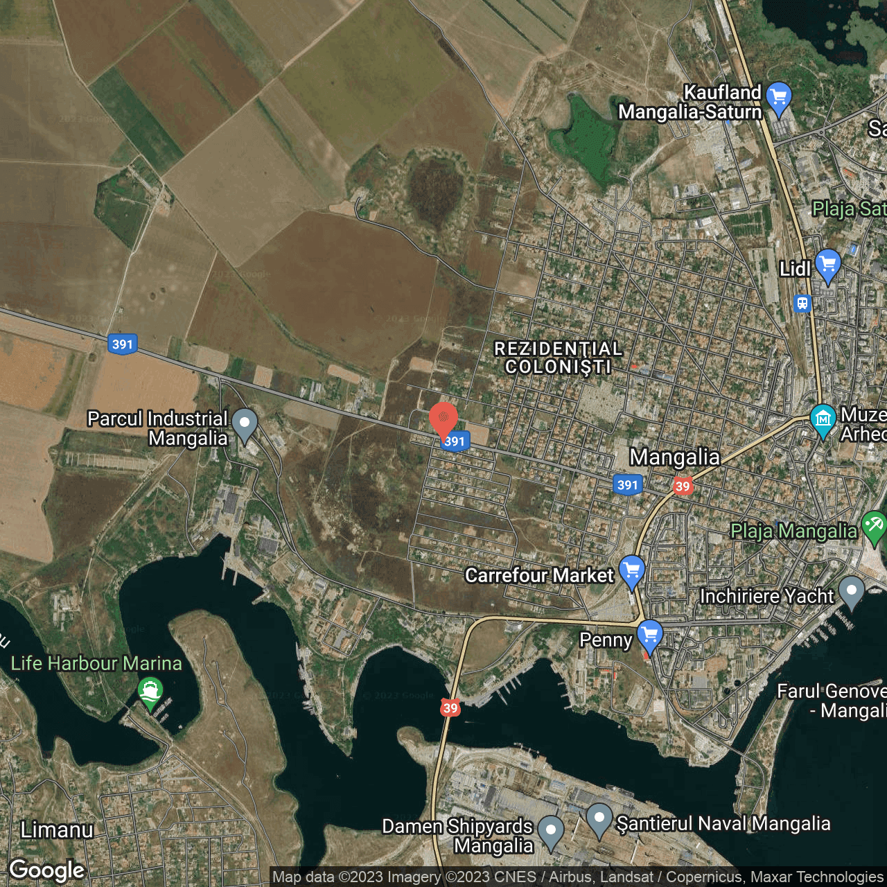Poza harta hybrid, zoom 14, adresa str Oituz 99 Mangalia, , judetul