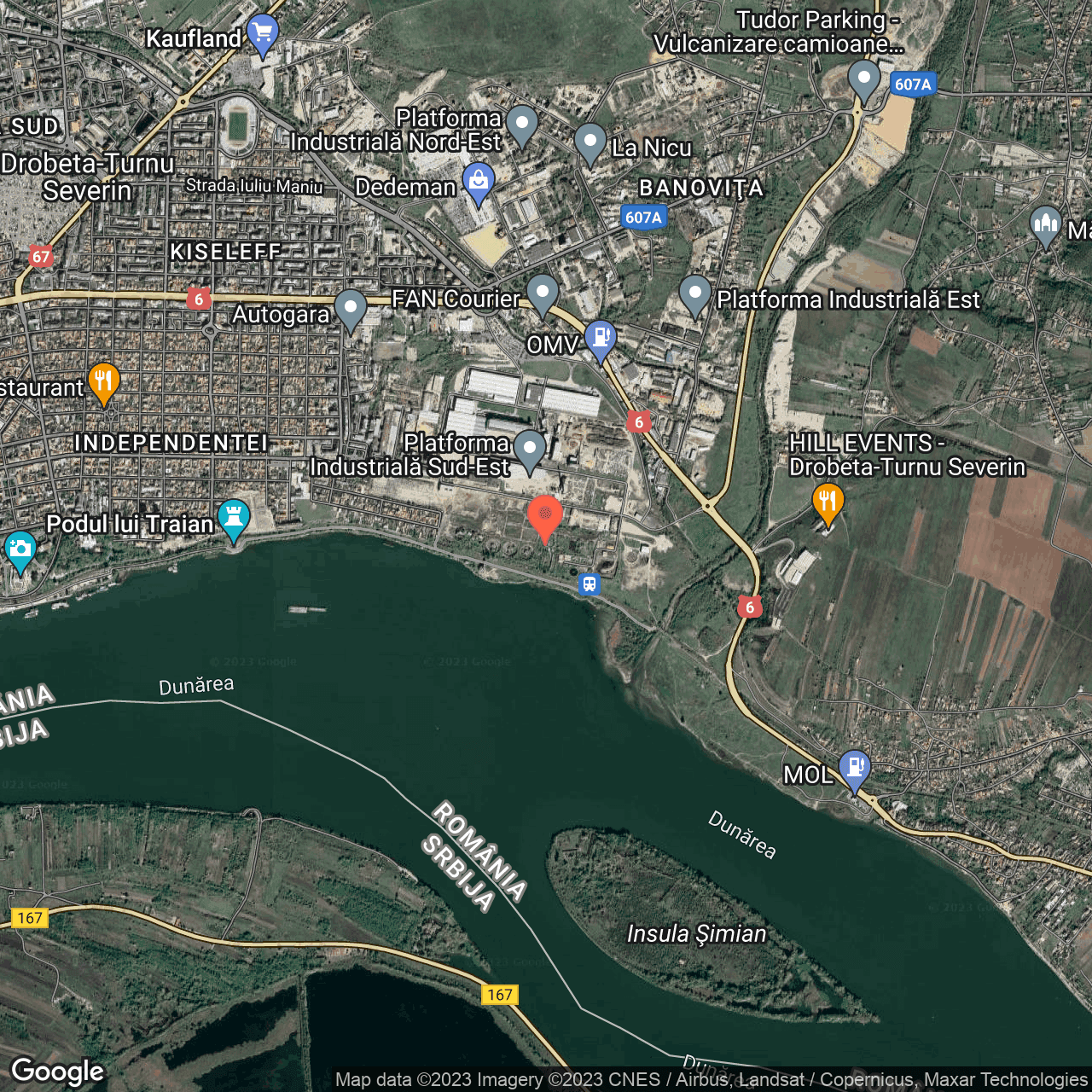 Poza harta hybrid, zoom 14, adresa Nicolae Iorga 2 Drobeta-Turnu-Severin, , judetul