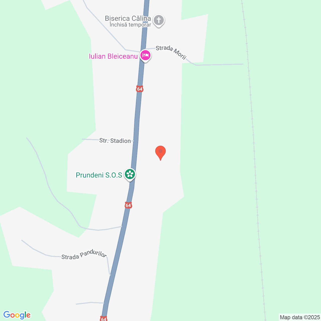 Poza harta streetview, zoom 16, adresa Prundeni Valcea, , judetul