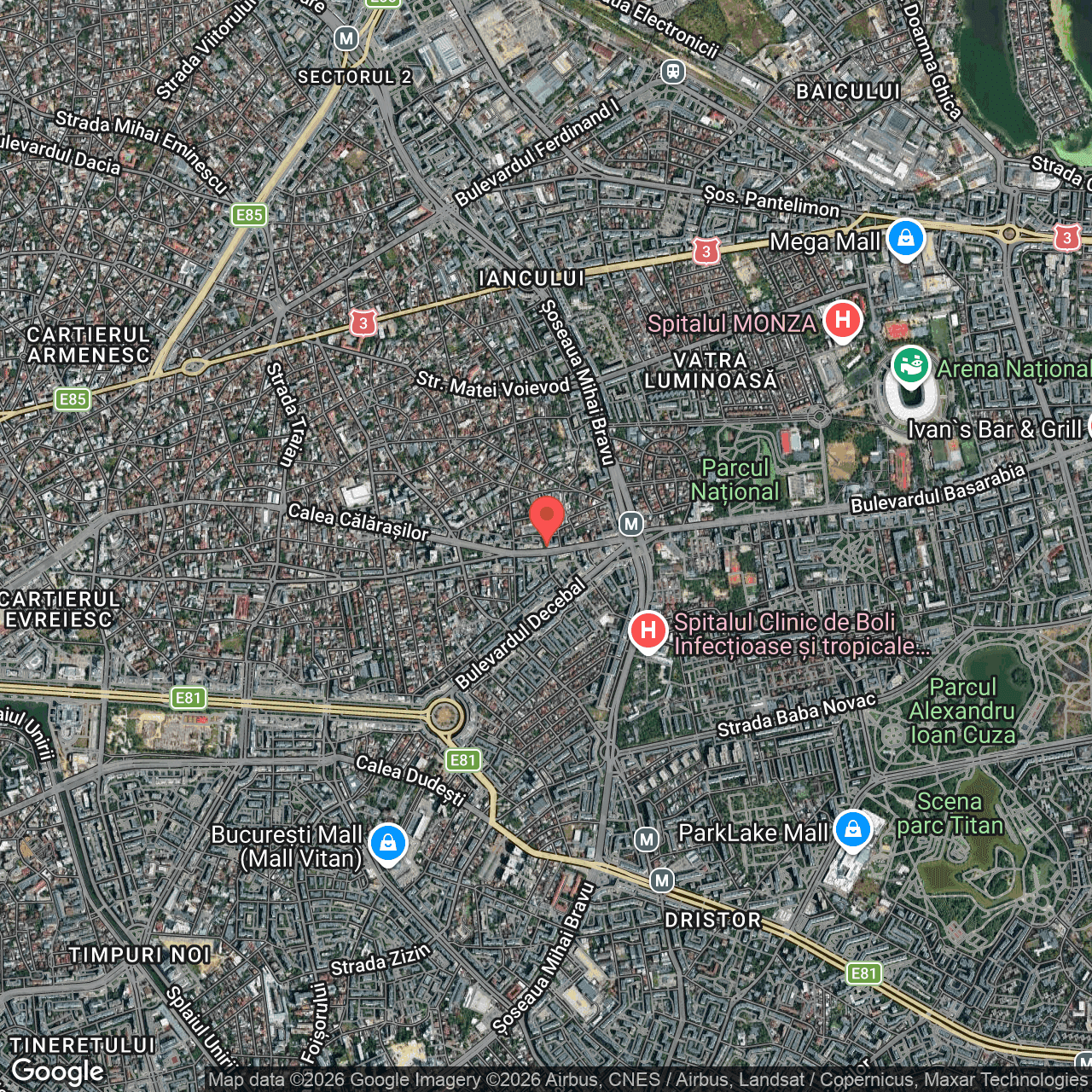 Poza harta hybrid, zoom 14, adresa Bucuresti, sector 3, Calea Calarasilor nr. 293, , judetul