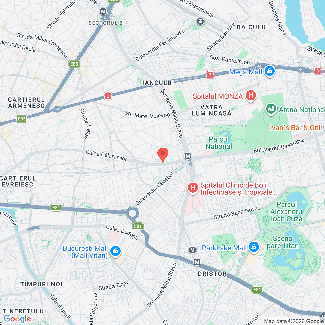 Poza harta streetview, zoom 14, adresa Bucuresti, sector 3, Calea Calarasilor nr. 293, , judetul