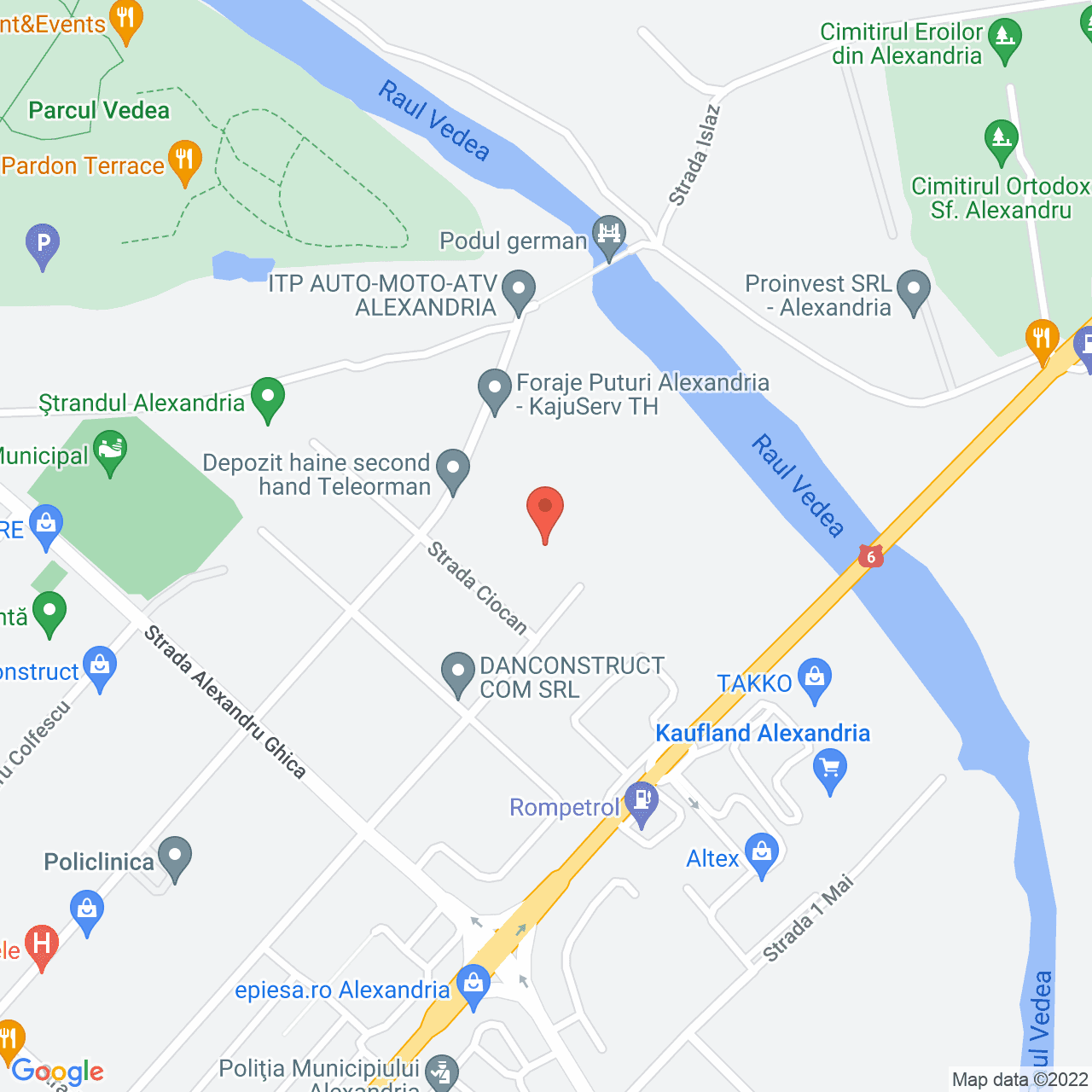 Poza harta streetview, zoom 16, adresa Alexandria, judetul Teleorman