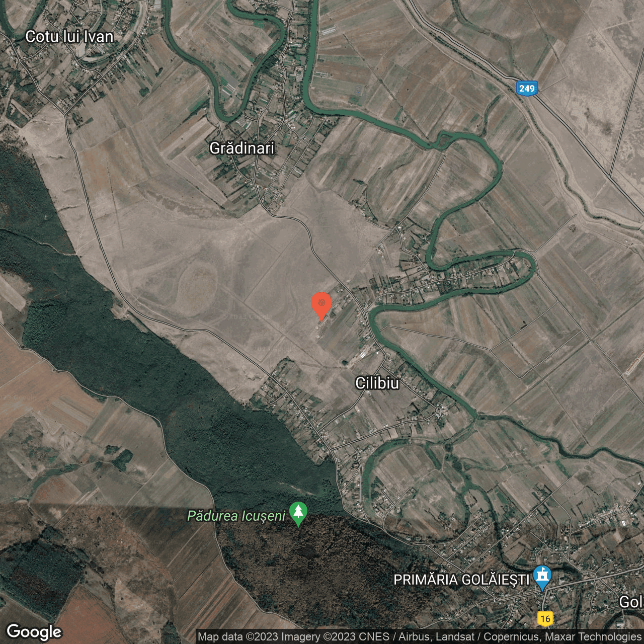 Poza harta hybrid, zoom 14, adresa Golaesti, , judetul