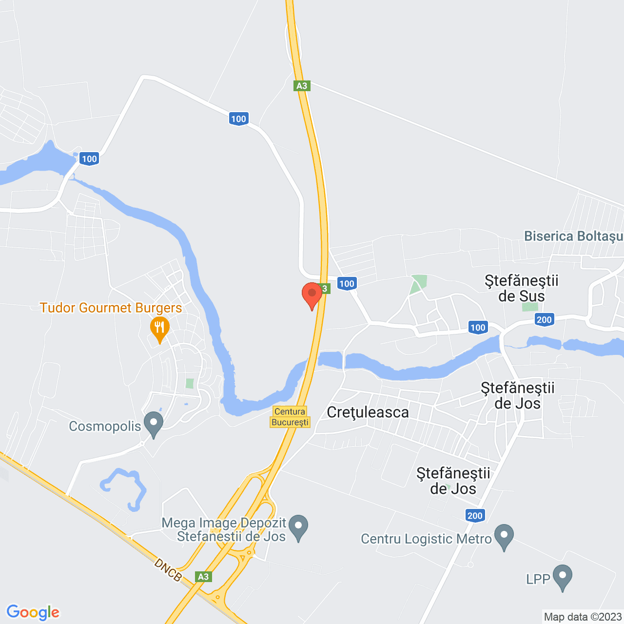 Poza harta streetview, zoom 14, adresa Stefanestii de jos, , judetul