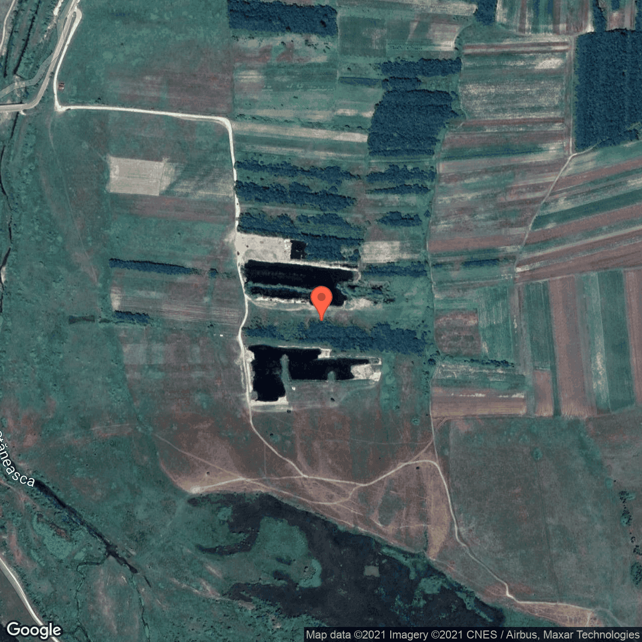 Poza harta hybrid, zoom 16, adresa Olanu, Olanu, judetul Valcea