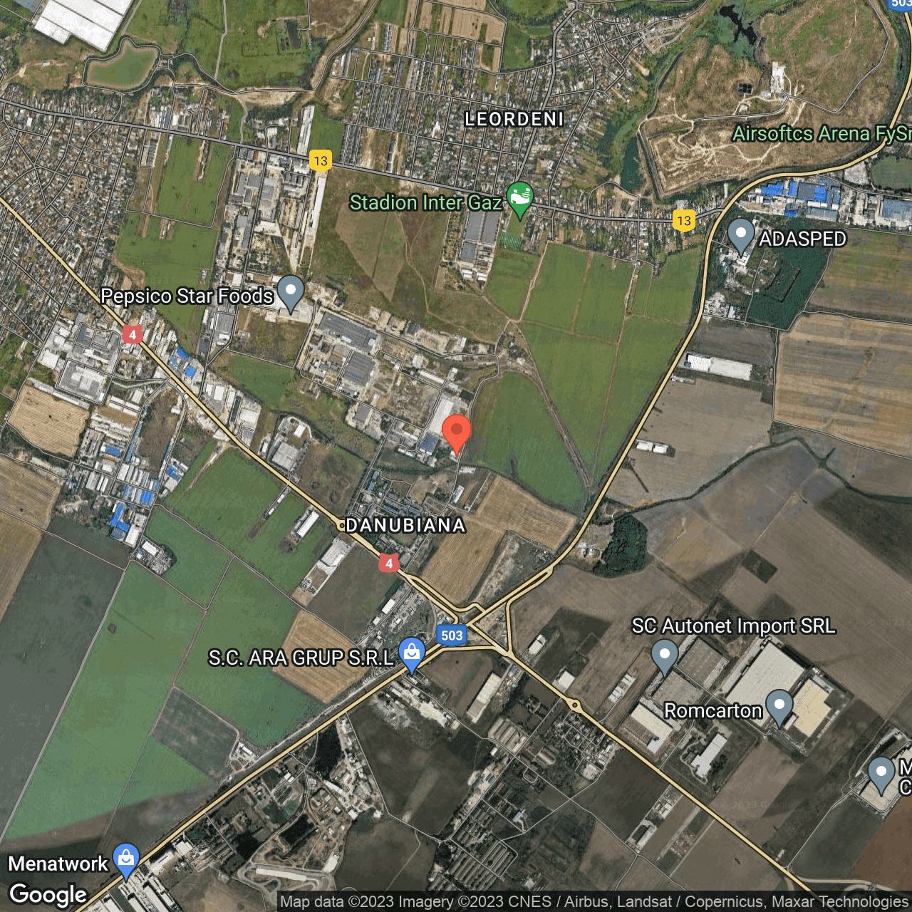 Poza harta hybrid, zoom 14, adresa Danubiana, , judetul