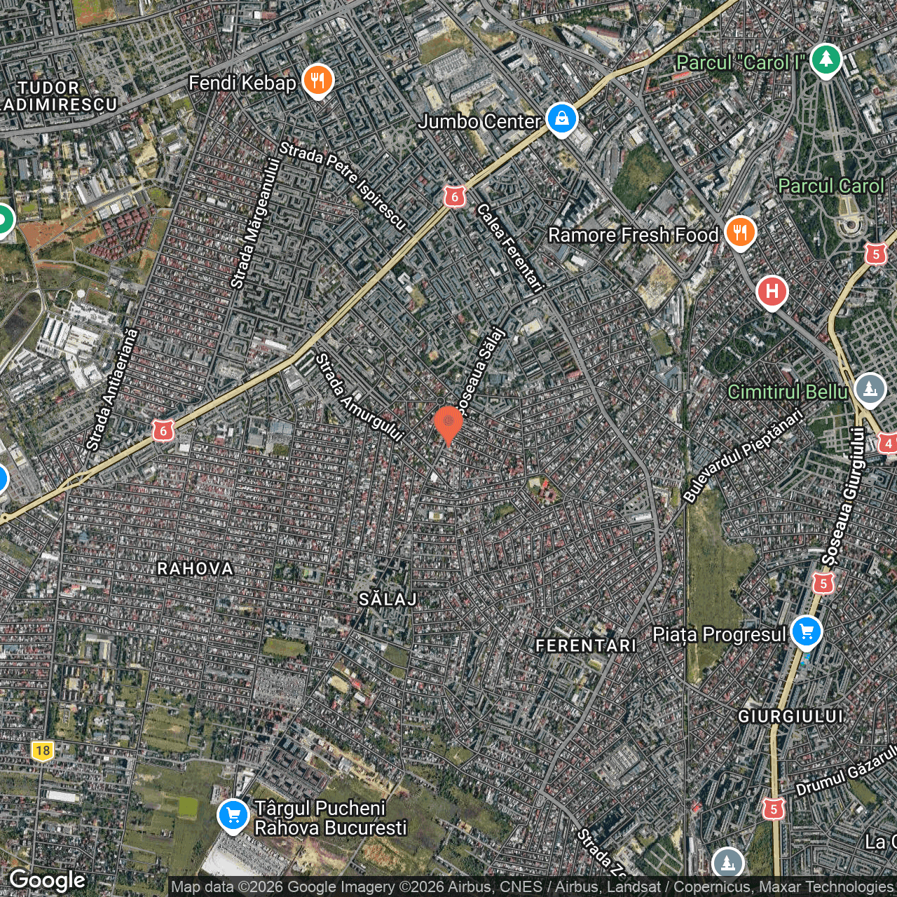 Poza harta hybrid, zoom 14, adresa Bucuresti, sos. Salaj, nr.211A, , judetul