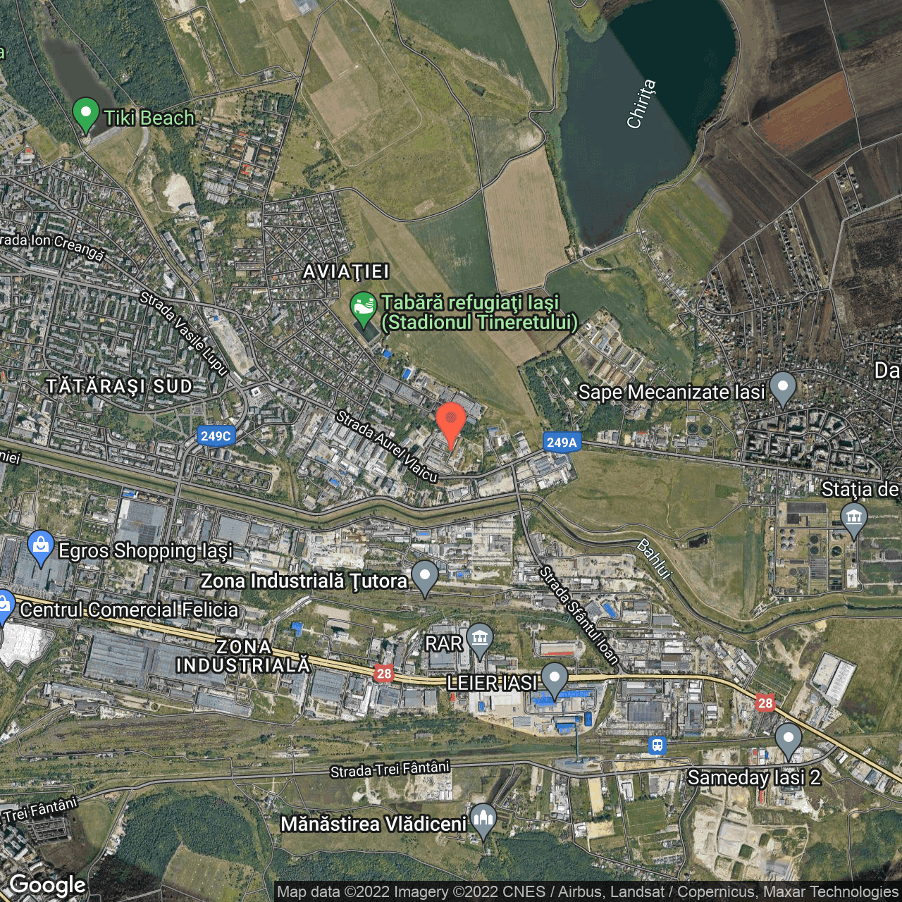 Poza harta hybrid, zoom 14, adresa Aurel Vlaicu 87, Iasi, judetul Iasi