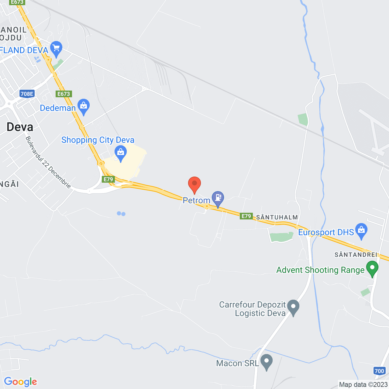 Poza harta streetview, zoom 14, adresa Santuhalm 65B Deva, , judetul