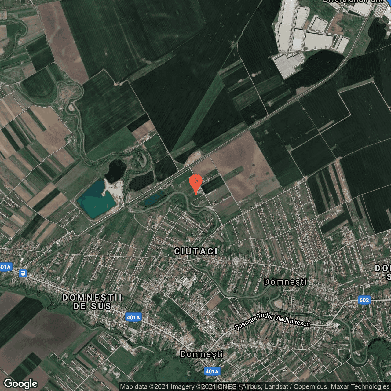 Poza harta hybrid, zoom 14, adresa Strada Salciei, Domnesti, judetul Bucuresti Ilfov