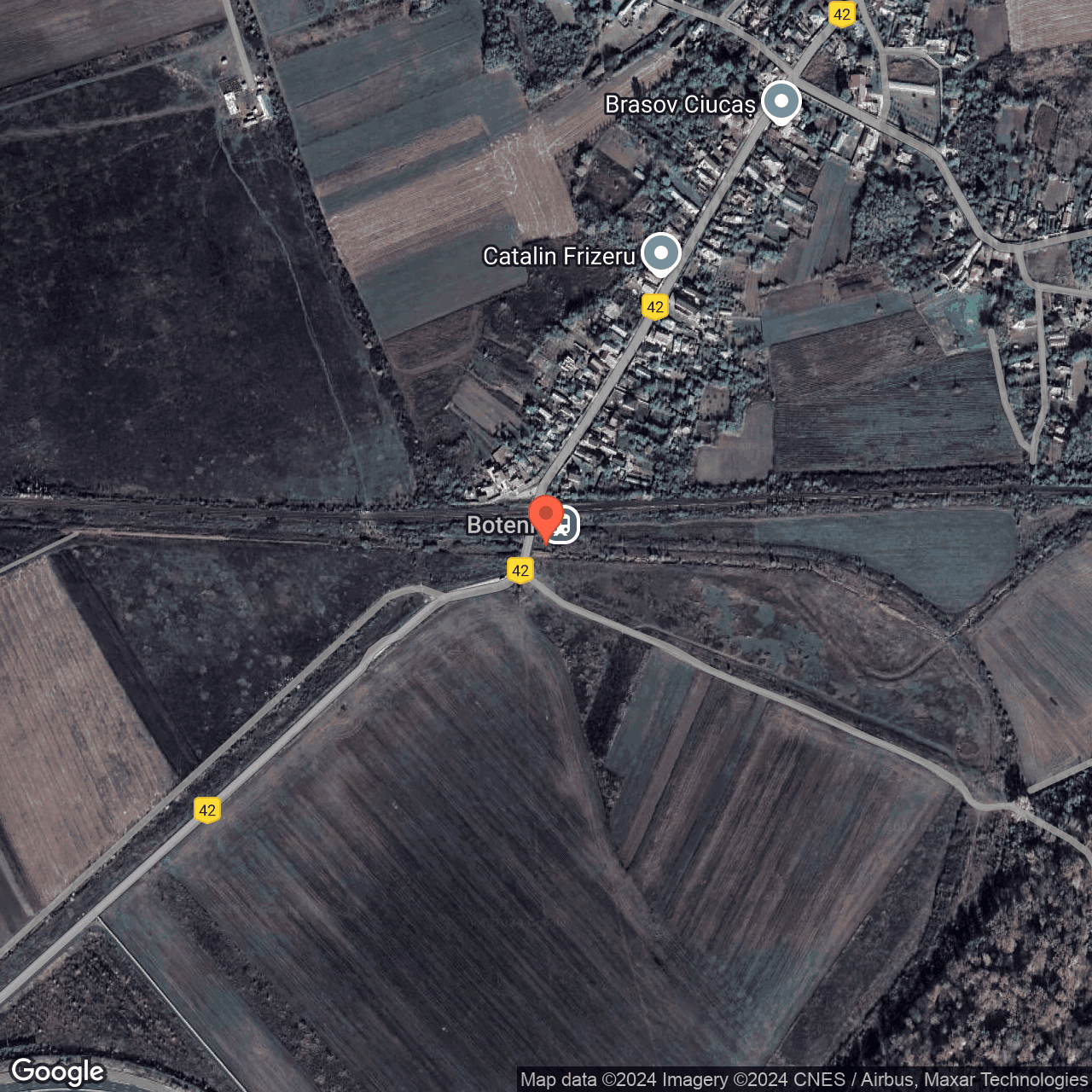 Poza harta hybrid, zoom 16, adresa Contesti, sat Boteni, judetul Dambovita, , judetul