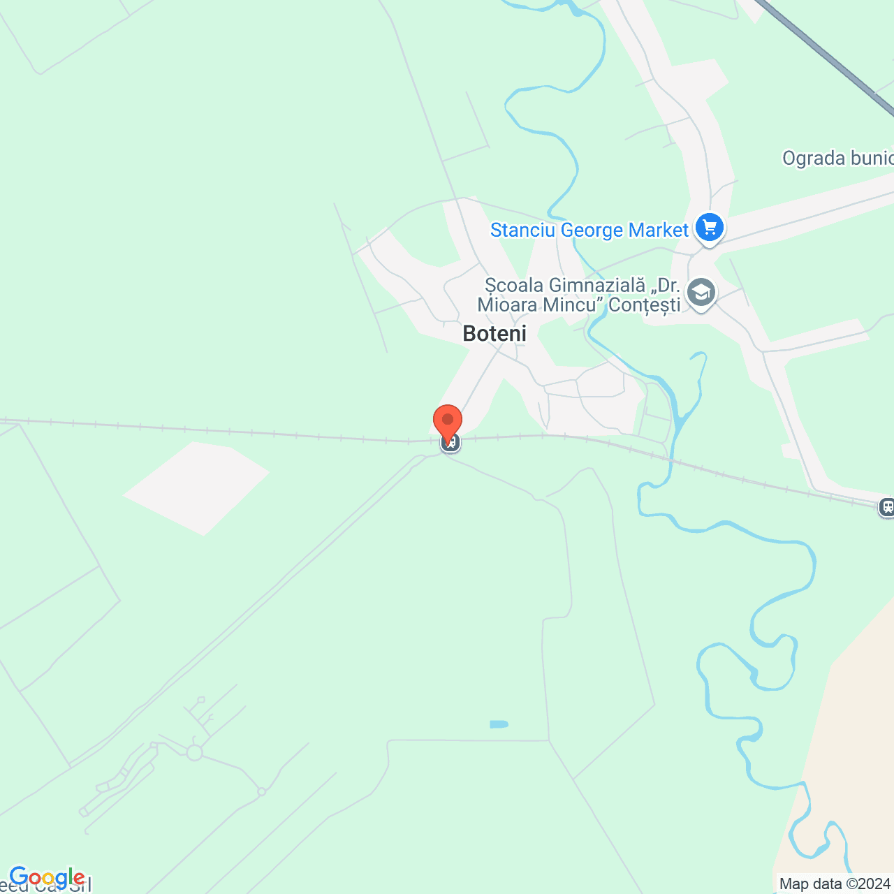 Poza harta streetview, zoom 14, adresa Contesti, sat Boteni, judetul Dambovita, , judetul