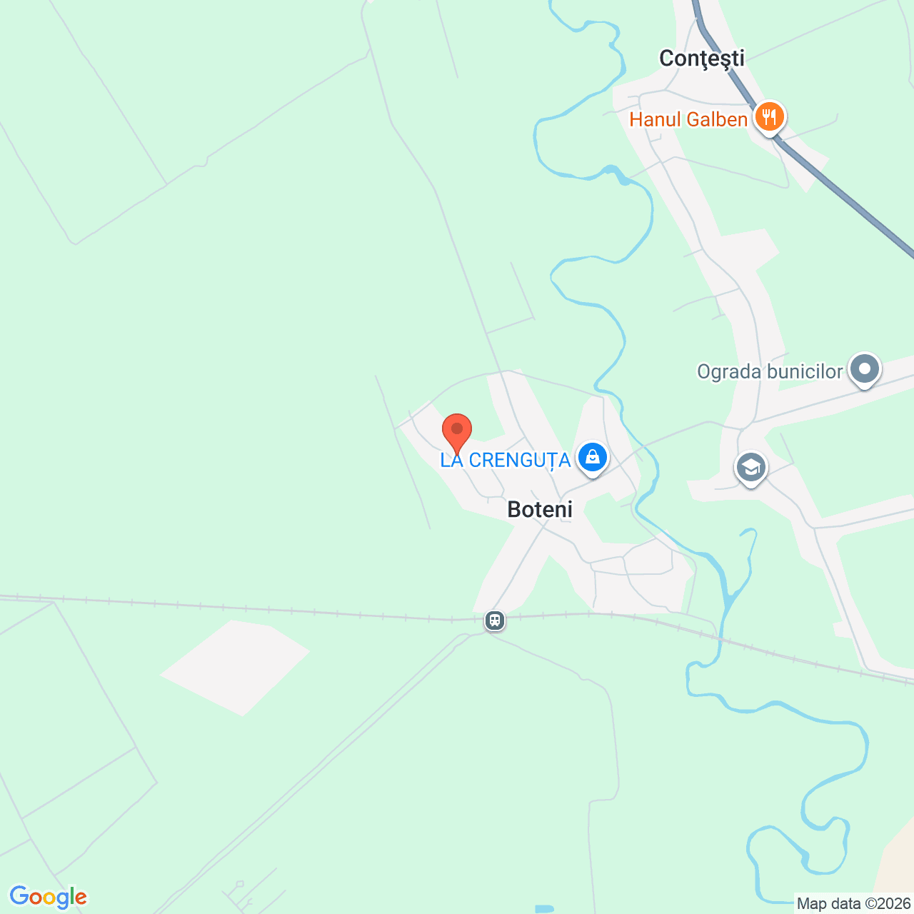 Poza harta streetview, zoom 14, adresa Contesti, sat Boteni, judetul Dambovita, , judetul