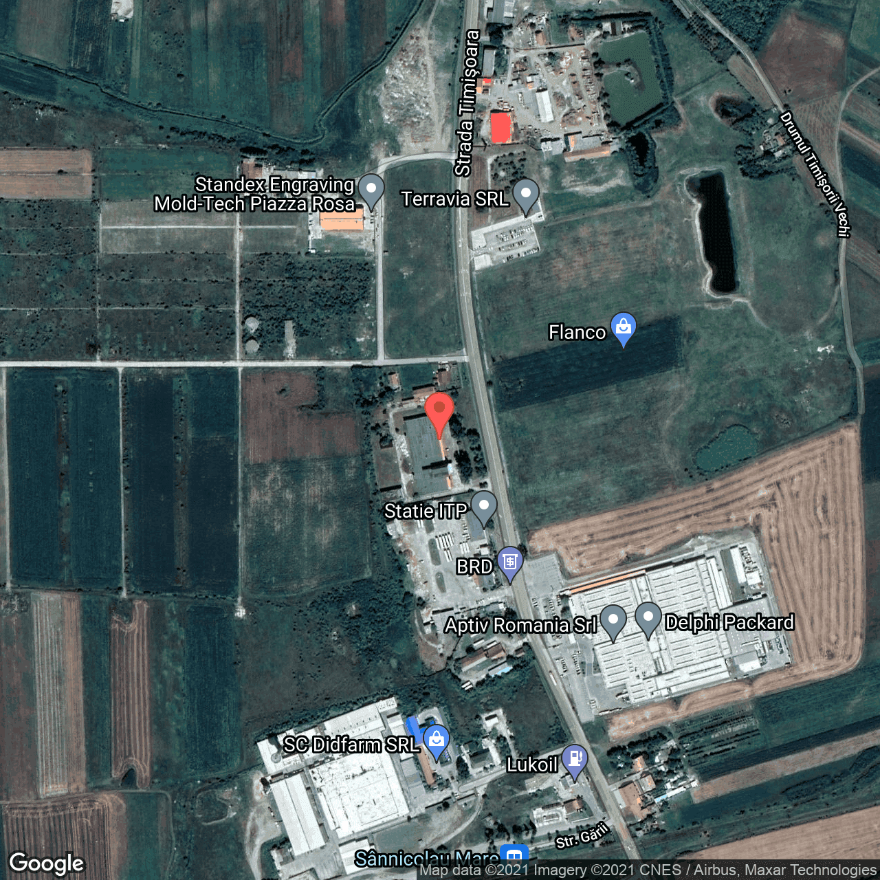 Poza harta hybrid, zoom 16, adresa Garii nr. 8, Sannicolau Mare, judetul Timis