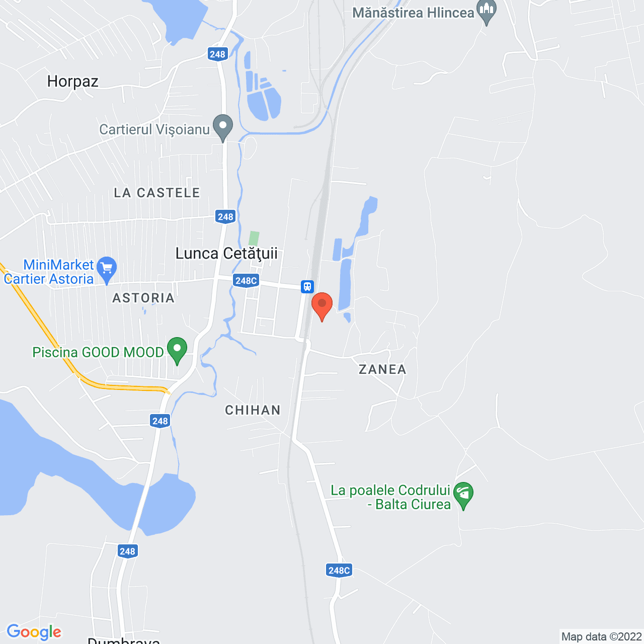 Poza harta streetview, zoom 14, adresa Lunca Cetatuii, Ciurea, judetul Iasi